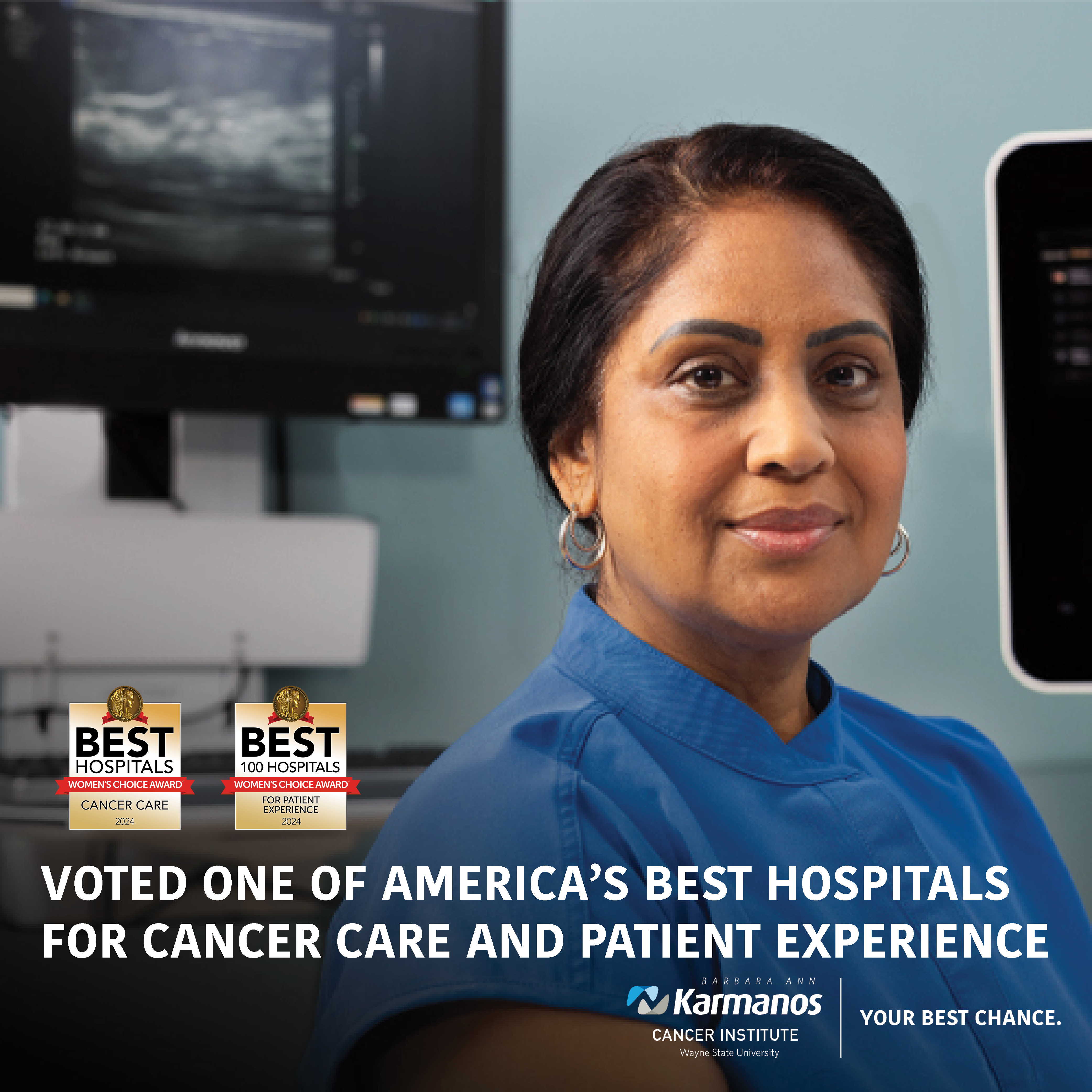 Karmanos Cancer Institute receives 2024 Women’s Choice Awards® for  cancer care and patient experience